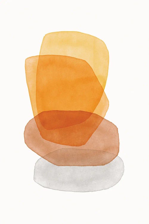 Yellow Abstractions by Nouveau Prints wall art