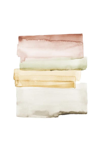 Linear Abstract: Watercolor Brush Strokes I by Nouveau Prints