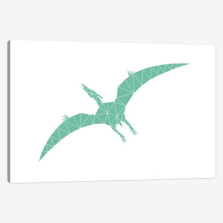 Geometric Dino Pterodactylus Canvas Print #NUV34} by Nouveau Prints Canvas Art Print