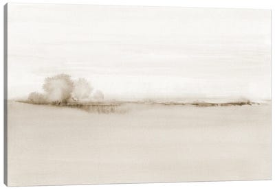 Minimalist Sepia Horizon View Canvas Art Print - Nouveau Prints