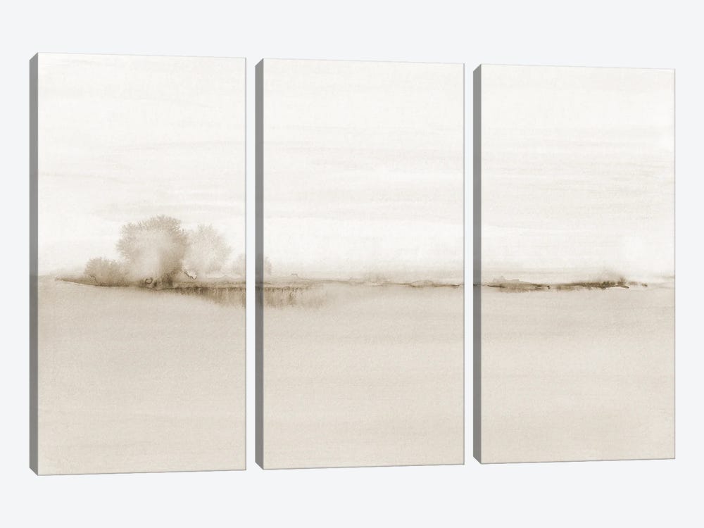 Minimalist Sepia Horizon View by Nouveau Prints 3-piece Canvas Print