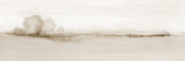 Office: Minimalist Sepia Horizon View - Panoramic by Nouveau Prints