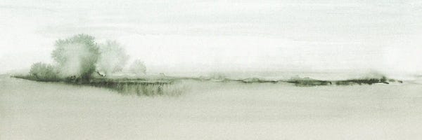 Natural Elements: Greenish Wooded View - Panoramic by Nouveau Prints