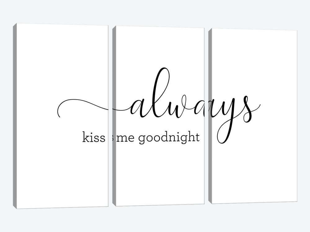 Always Kiss Me Goodnight by Nouveau Prints 3-piece Canvas Art