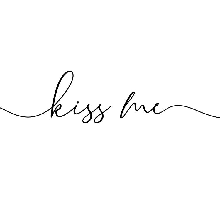 Always Kiss Me Goodnight II - Square Triptych