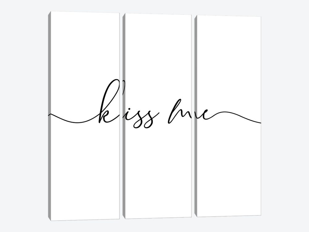 Always Kiss Me Goodnight - Square Triptych II by Nouveau Prints 3-piece Canvas Print