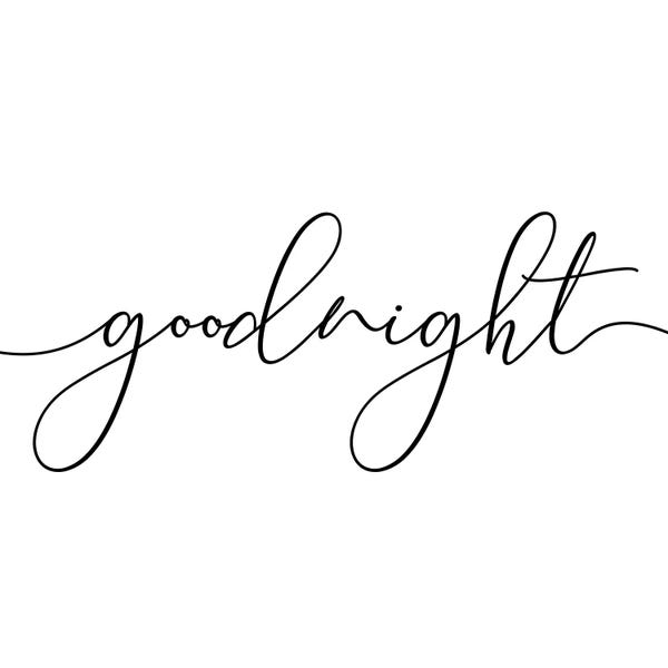 Always Kiss Me Goodnight III - Square Triptych