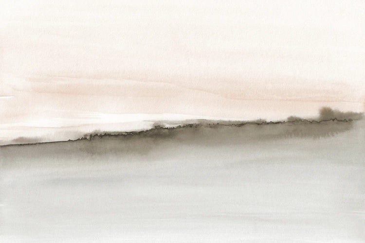 Abstract Watercolor Horizon In Warm Tones