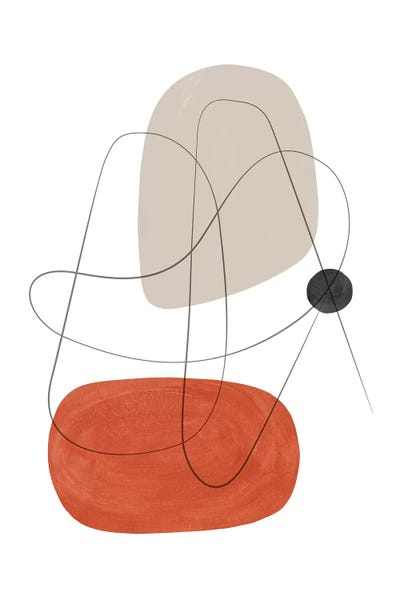 Circular Abstract: Abstract Composition With Lines III by Nouveau Prints