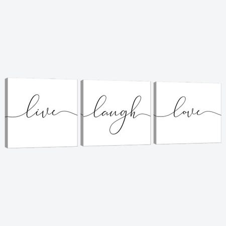 Live Laugh Love Canvas Print Set #NUV3HSET001} by Nouveau Prints Canvas Wall Art