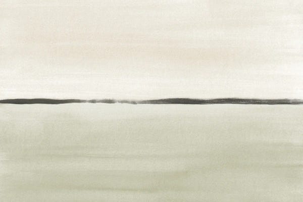 Minimalist Horizon In Soft Green And Beige