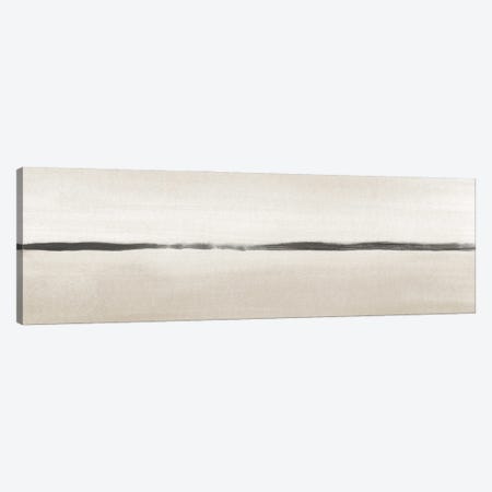 Minimalist Horizon In Beige Tones - Panoramic Canvas Print #NUV409} by Nouveau Prints Canvas Wall Art