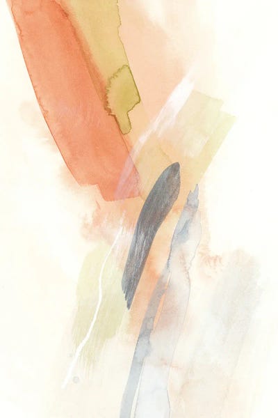 Abstract Watercolors: Brush Strokes Warm Tones III by Nouveau Prints