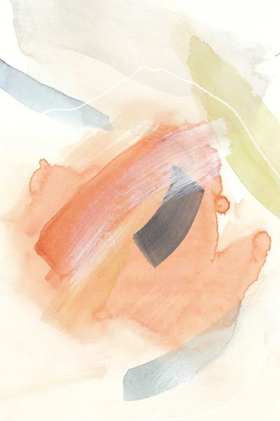 Abstract Watercolors: Brush Strokes Warm Tones II by Nouveau Prints