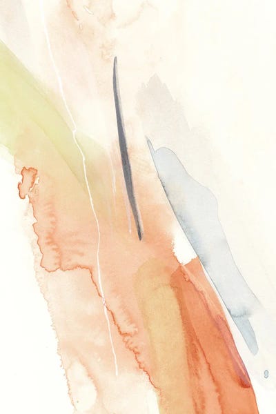 Abstract Watercolors: Brush Strokes Warm Tones I by Nouveau Prints