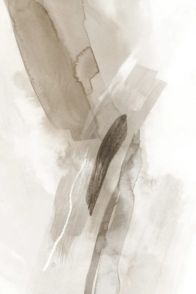Abstract Watercolors: Brush Strokes Neutral Tones III by Nouveau Prints
