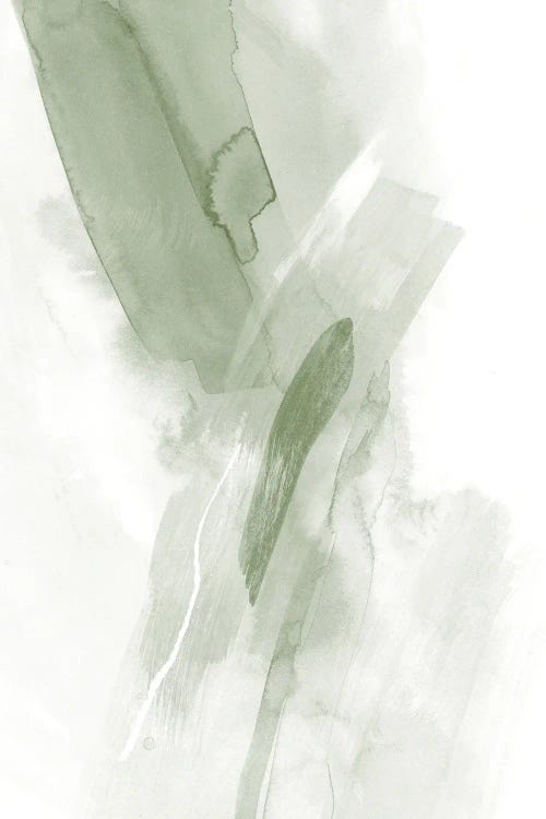 Brush Strokes Sage Green III by Nouveau Prints wall art