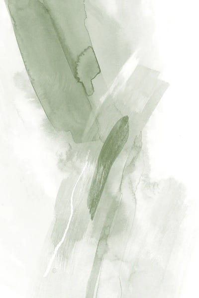 Brush Strokes Sage Green III