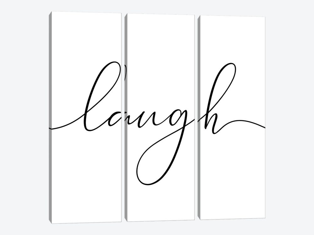 Laugh - Square by Nouveau Prints 3-piece Canvas Print