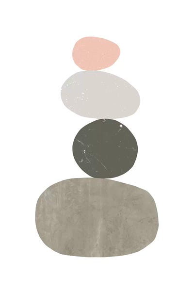 Kids Inspirational Art: Pebbles I by Nouveau Prints