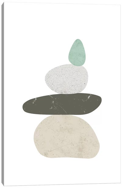 Pebbles III Canvas Art Print - Zen Garden