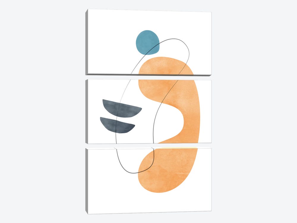 Abstract Composition With Lines VI by Nouveau Prints 3-piece Art Print