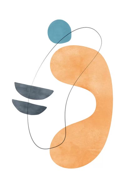 Scandinavian Décor: Abstract Composition With Lines VI by Nouveau Prints