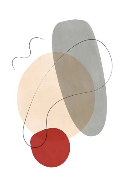 Abstract Composition With Lines VII by Nouveau Prints canvas print