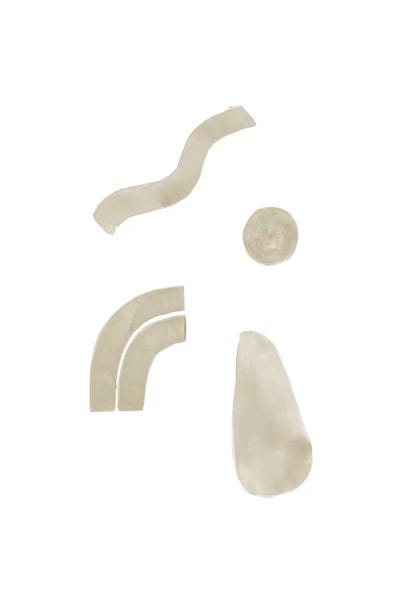 Minimaluxe: Watercolor Abstract Composition II by Nouveau Prints