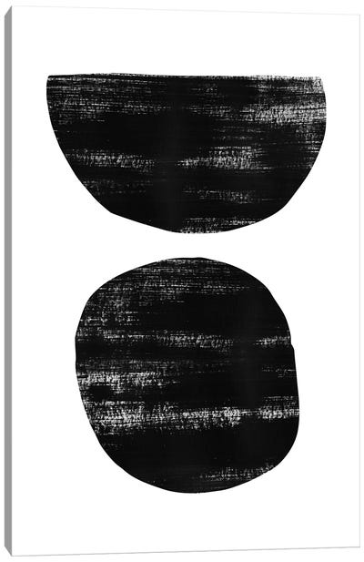 Abstraction I Black Canvas Art Print - Balance