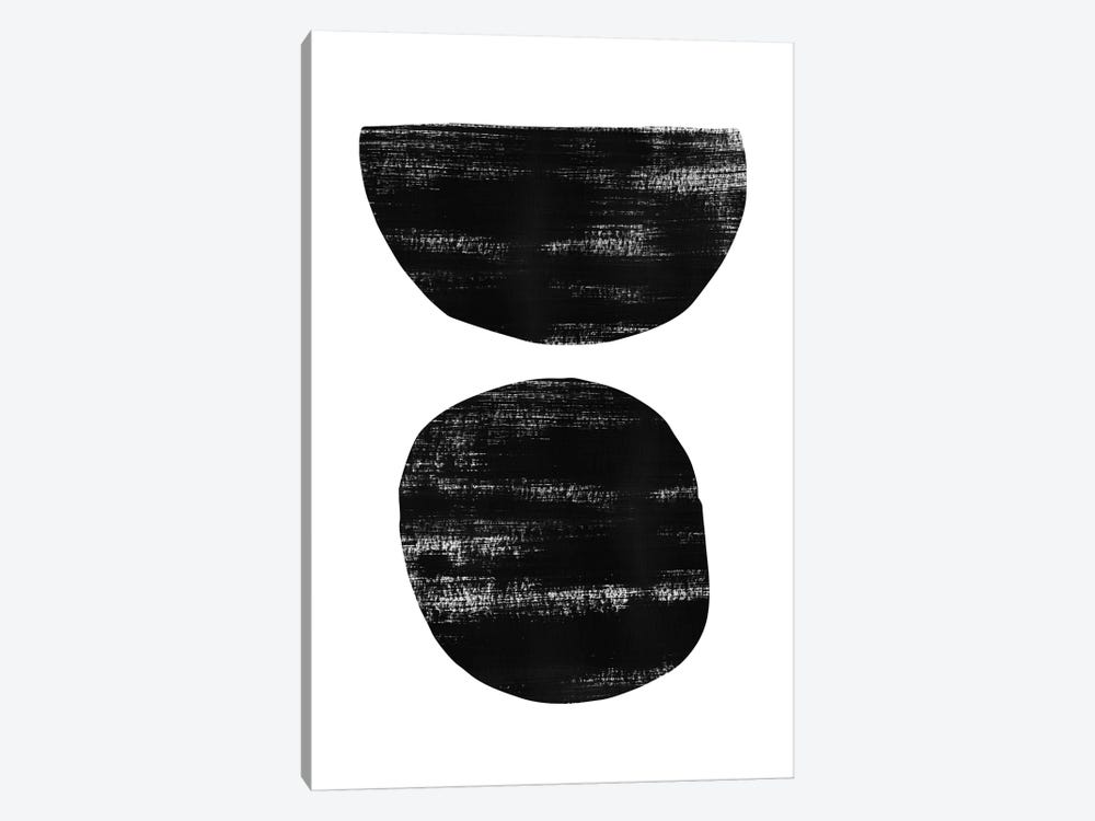 Abstraction I Black 1-piece Canvas Wall Art