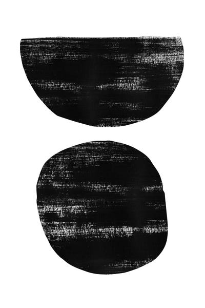 Black & White Minimalist Décor: Abstraction I Black by Nouveau Prints