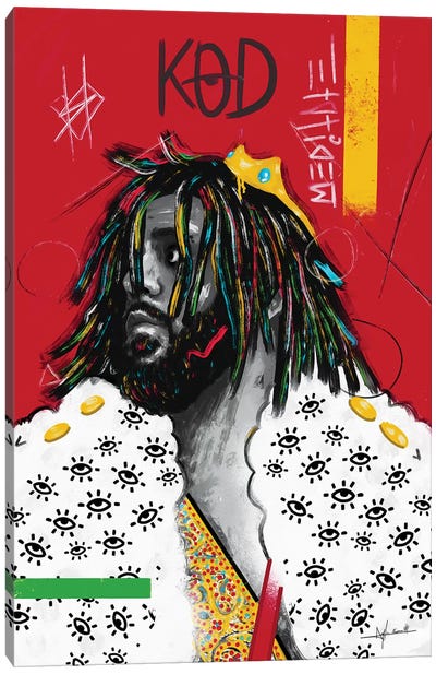 KOD - J.Cole Canvas Art Print - Rap & Hip-Hop Art