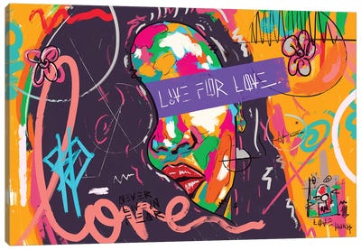 Live For Love Og Canvas Art Print - Neo-expressionism