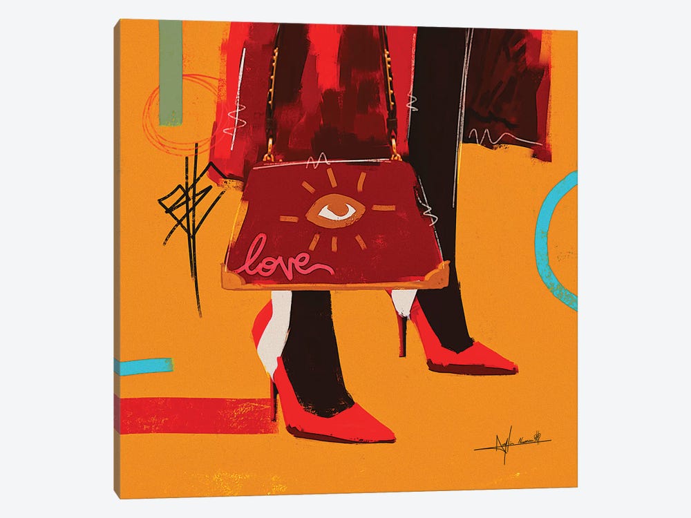 Love Bag - To Be Updated by NUWARHOL™ 1-piece Canvas Print