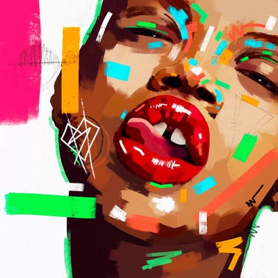 Lust by NUWARHOL™ canvas print