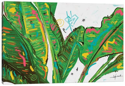 Missing Home Canvas Art Print - Tropical Leaf Art