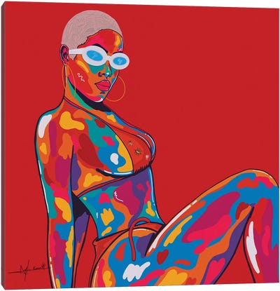 Beach Canvas Art Print - Women's Swimsuit & Bikini Art