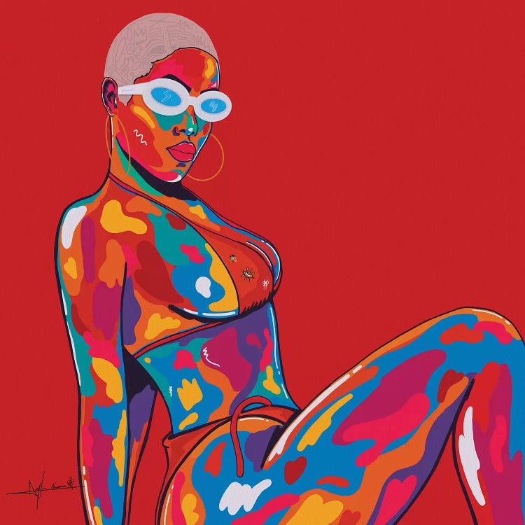 Beach by NUWARHOL™ wall art