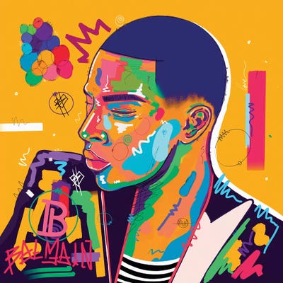 Olivier by NUWARHOL™ art print