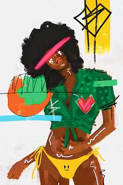 Summer by NUWARHOL™ art print