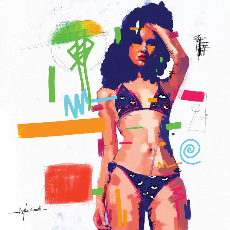 Summer Heat Wave by NUWARHOL™ wall art