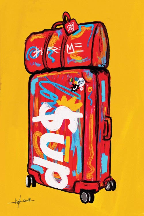 Supreme Luggage I by NUWARHOL™ wall art