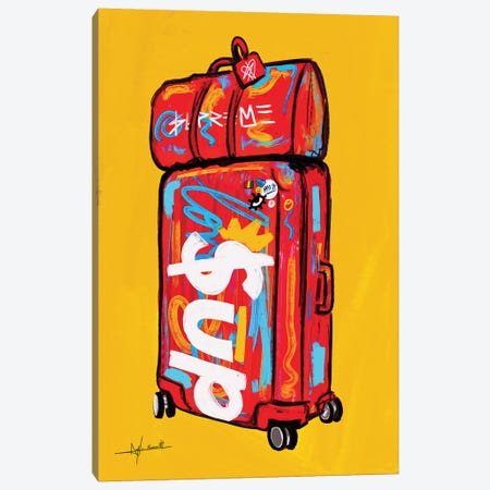 Supreme Luggage I Canvas Print #NUW35} by NUWARHOL™ Canvas Wall Art