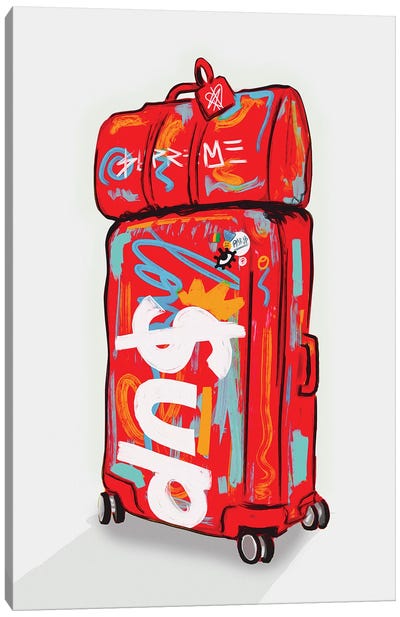 Supreme Luggage II Canvas Art Print - Supreme