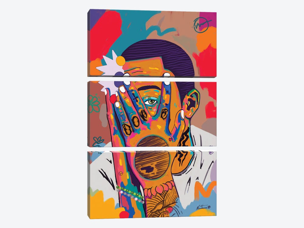 Mac Miller Rip by NUWARHOL™ 3-piece Art Print