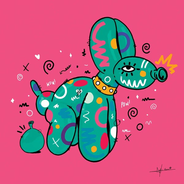 Bathroom Humor: Ballon Pooch by NUWARHOL™