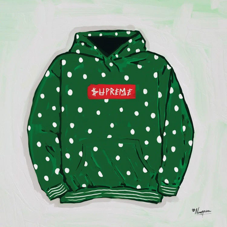 Green Block Logo Sweat