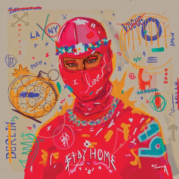 Neo-expressionism: Stay Home — C19 by NUWARHOL™