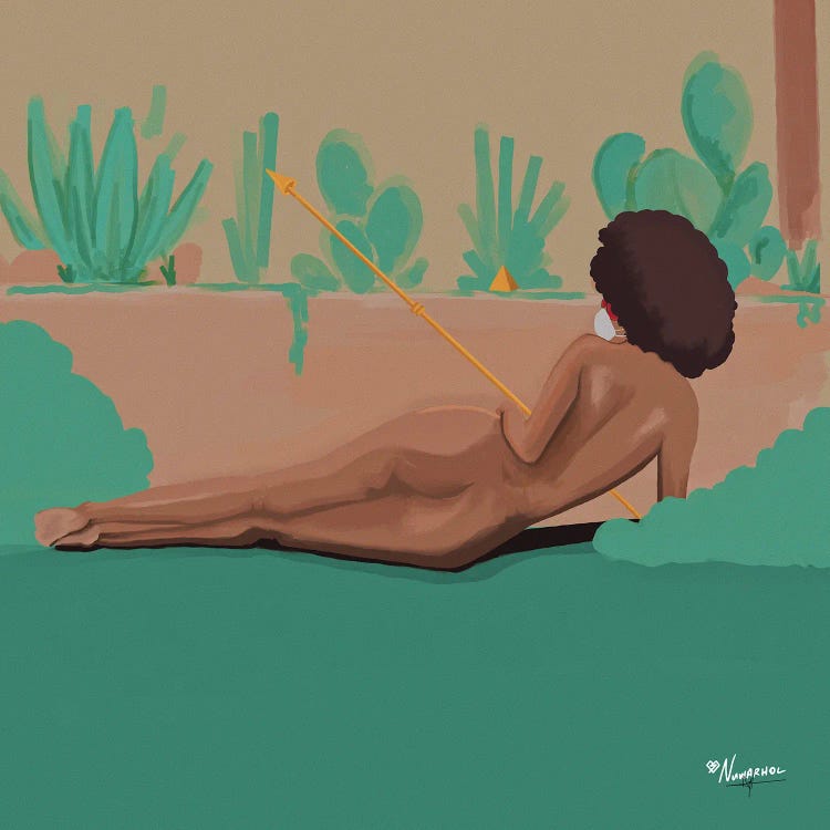 In The Garden by NUWARHOL™ wall art